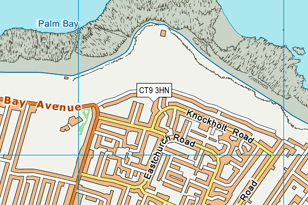 CT9 3HN map - OS VectorMap District (Ordnance Survey)