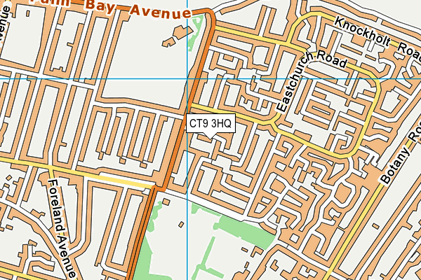 CT9 3HQ map - OS VectorMap District (Ordnance Survey)
