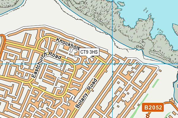 CT9 3HS map - OS VectorMap District (Ordnance Survey)