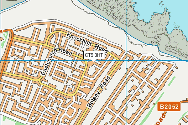 CT9 3HT map - OS VectorMap District (Ordnance Survey)