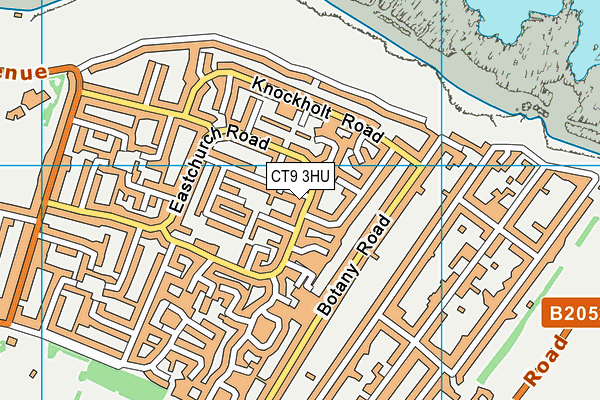 CT9 3HU map - OS VectorMap District (Ordnance Survey)