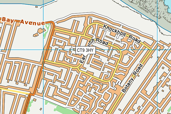 CT9 3HY map - OS VectorMap District (Ordnance Survey)