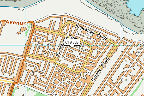 CT9 3JB map - OS VectorMap District (Ordnance Survey)