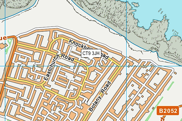 CT9 3JH map - OS VectorMap District (Ordnance Survey)