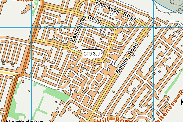 CT9 3JJ map - OS VectorMap District (Ordnance Survey)
