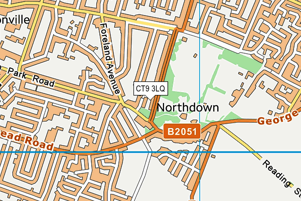 CT9 3LQ map - OS VectorMap District (Ordnance Survey)