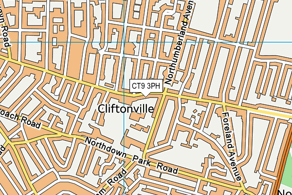 CT9 3PH map - OS VectorMap District (Ordnance Survey)