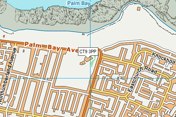 Palm Bay Primary School map (CT9 3PP) - OS VectorMap District (Ordnance Survey)