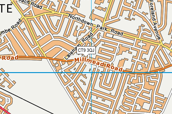CT9 3QJ map - OS VectorMap District (Ordnance Survey)
