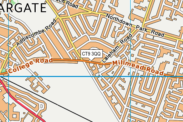 CT9 3QQ map - OS VectorMap District (Ordnance Survey)