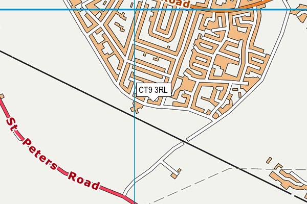 CT9 3RL map - OS VectorMap District (Ordnance Survey)