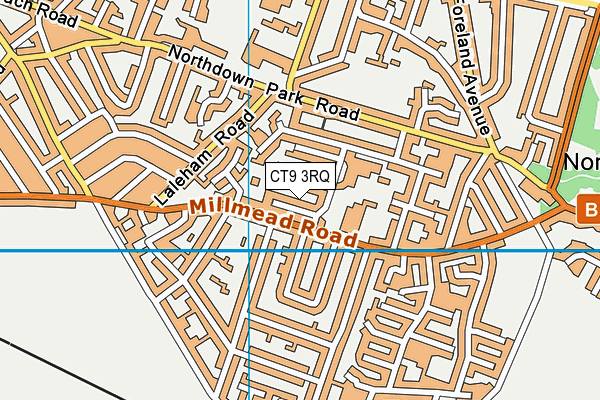 CT9 3RQ map - OS VectorMap District (Ordnance Survey)