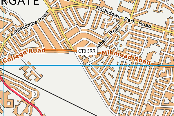 CT9 3RR map - OS VectorMap District (Ordnance Survey)