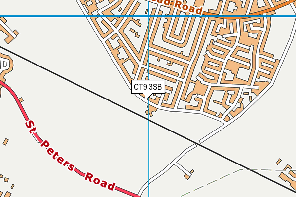 CT9 3SB map - OS VectorMap District (Ordnance Survey)