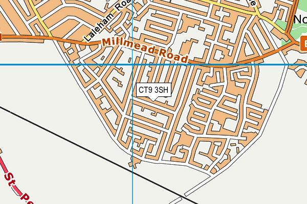 CT9 3SH map - OS VectorMap District (Ordnance Survey)