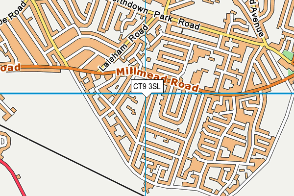 CT9 3SL map - OS VectorMap District (Ordnance Survey)