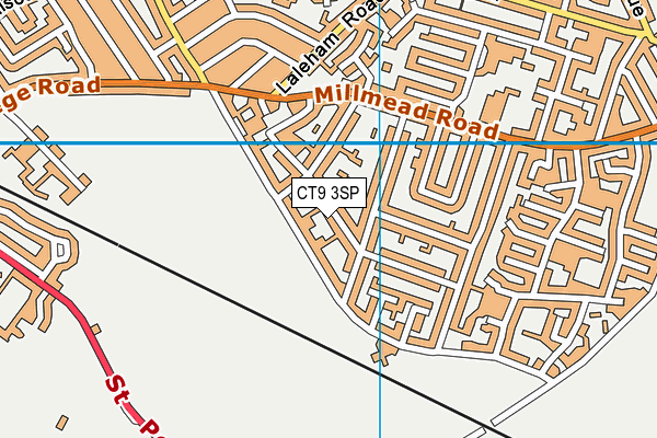 CT9 3SP map - OS VectorMap District (Ordnance Survey)