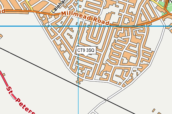 CT9 3SQ map - OS VectorMap District (Ordnance Survey)