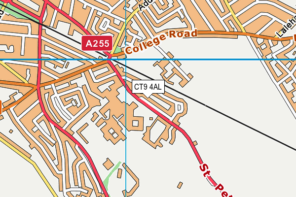 CT9 4AL map - OS VectorMap District (Ordnance Survey)