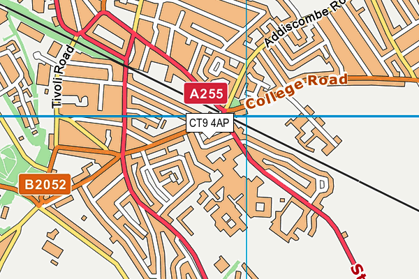 CT9 4AP map - OS VectorMap District (Ordnance Survey)