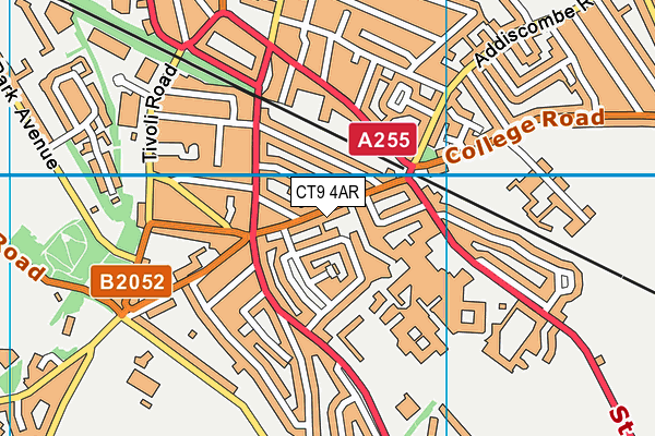 CT9 4AR map - OS VectorMap District (Ordnance Survey)