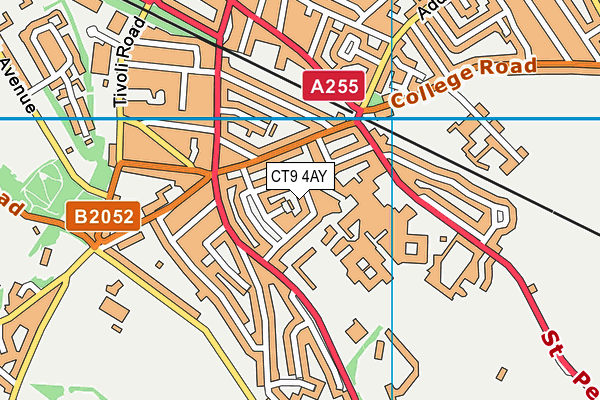CT9 4AY map - OS VectorMap District (Ordnance Survey)