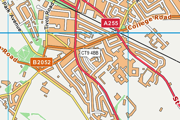 CT9 4BB map - OS VectorMap District (Ordnance Survey)