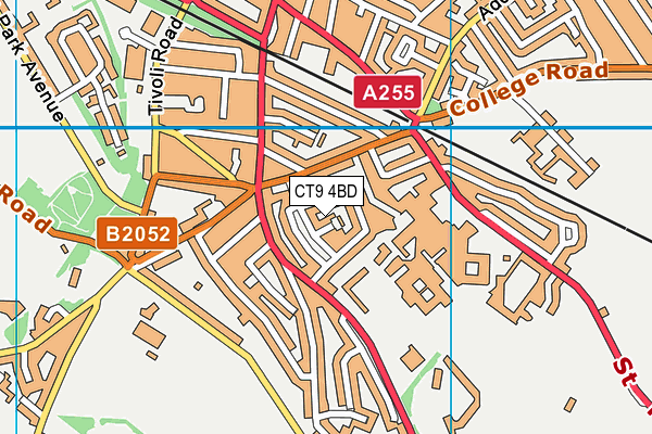 CT9 4BD map - OS VectorMap District (Ordnance Survey)