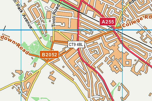 CT9 4BL map - OS VectorMap District (Ordnance Survey)