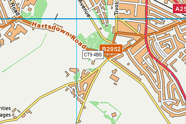 CT9 4BS map - OS VectorMap District (Ordnance Survey)