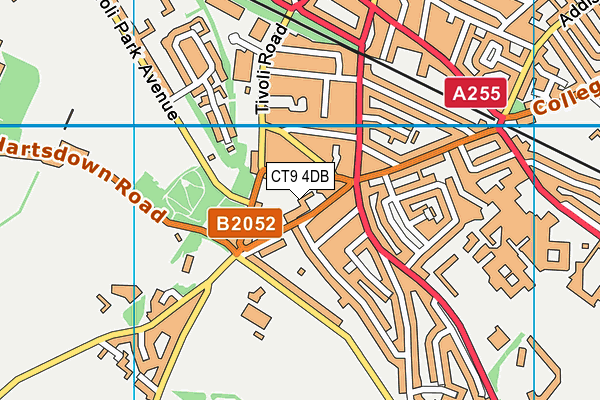 Salmestone Primary School map (CT9 4DB) - OS VectorMap District (Ordnance Survey)