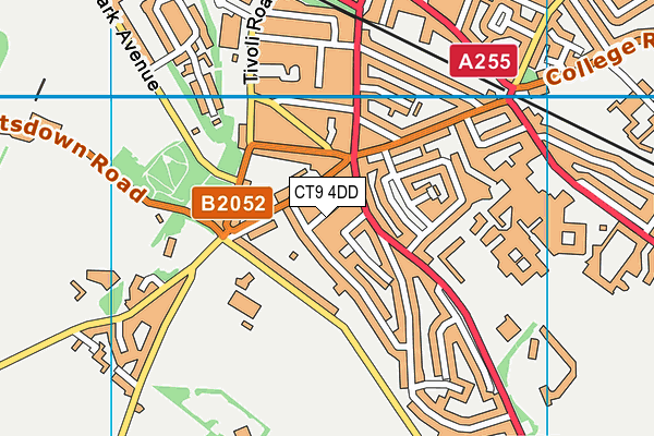 CT9 4DD map - OS VectorMap District (Ordnance Survey)