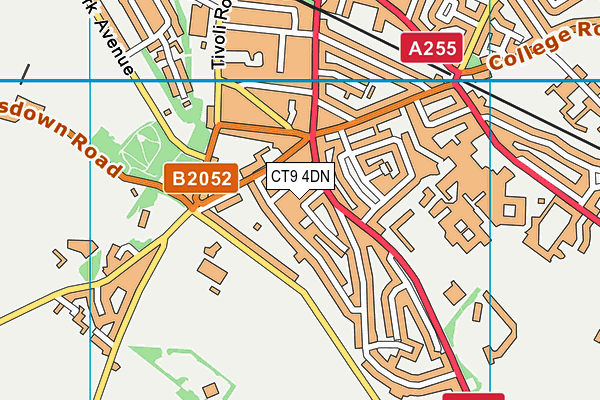 CT9 4DN map - OS VectorMap District (Ordnance Survey)