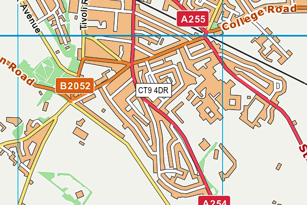 CT9 4DR map - OS VectorMap District (Ordnance Survey)
