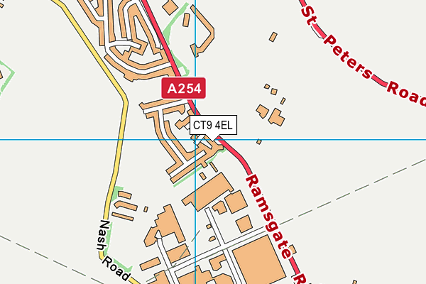 CT9 4EL map - OS VectorMap District (Ordnance Survey)