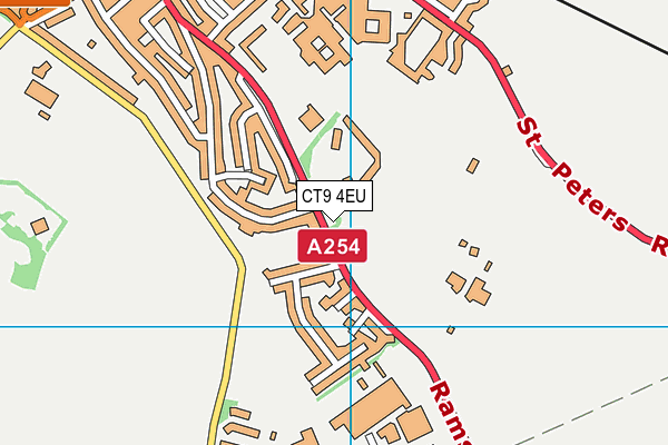 CT9 4EU map - OS VectorMap District (Ordnance Survey)