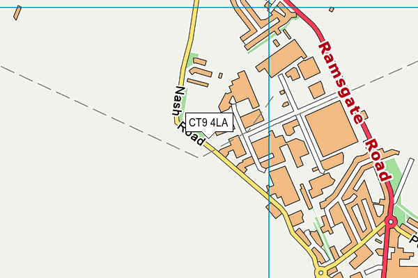 CT9 4LA map - OS VectorMap District (Ordnance Survey)