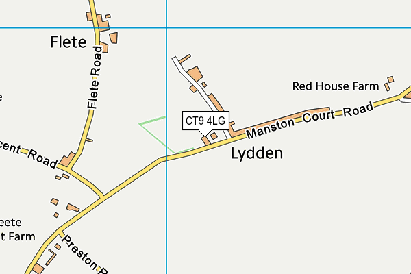 CT9 4LG map - OS VectorMap District (Ordnance Survey)