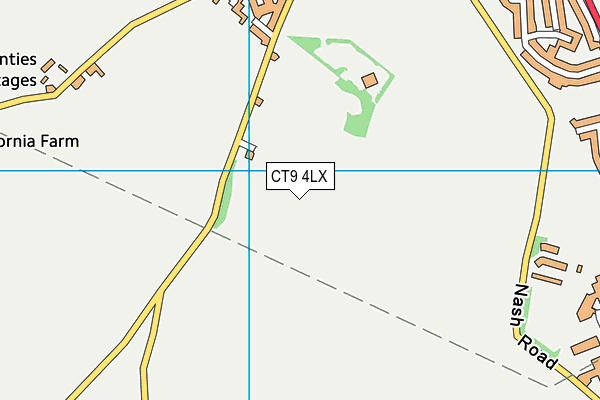 CT9 4LX map - OS VectorMap District (Ordnance Survey)