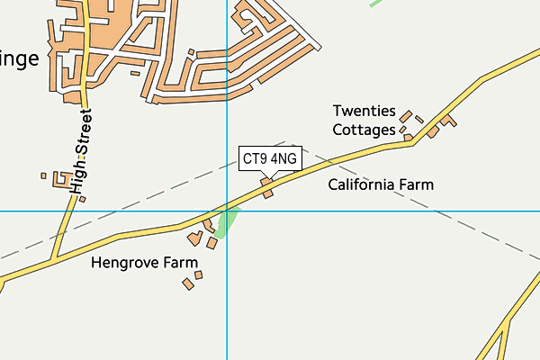 CT9 4NG map - OS VectorMap District (Ordnance Survey)