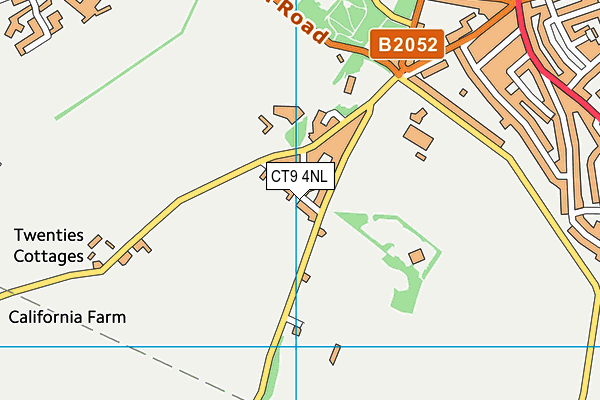 CT9 4NL map - OS VectorMap District (Ordnance Survey)