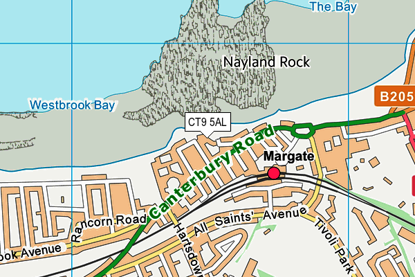 CT9 5AL map - OS VectorMap District (Ordnance Survey)