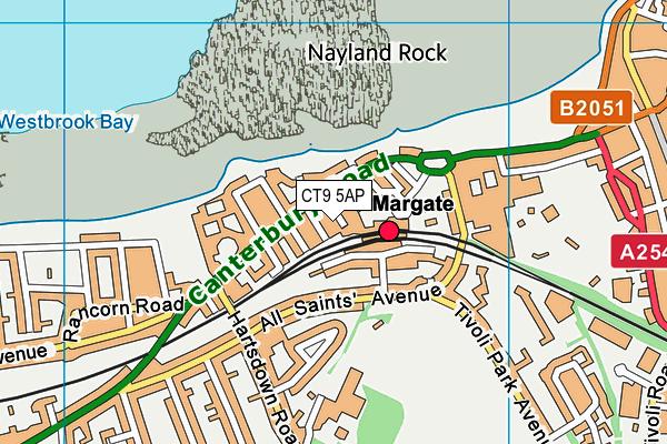 CT9 5AP map - OS VectorMap District (Ordnance Survey)