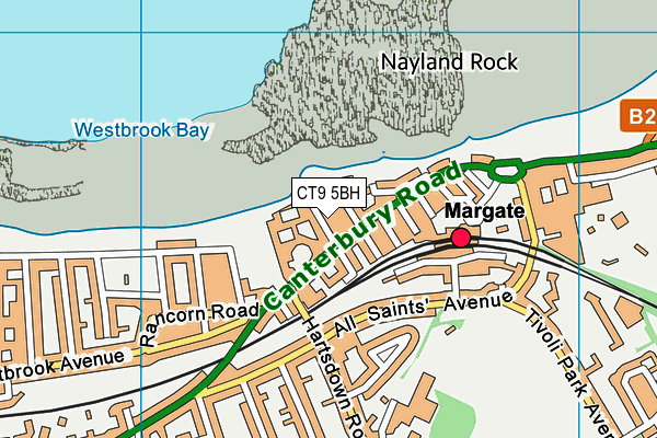 CT9 5BH map - OS VectorMap District (Ordnance Survey)