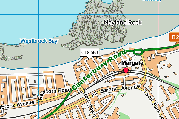 CT9 5BJ map - OS VectorMap District (Ordnance Survey)