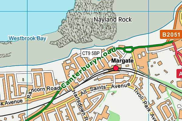 CT9 5BP map - OS VectorMap District (Ordnance Survey)