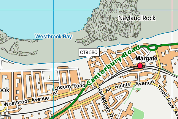 CT9 5BQ map - OS VectorMap District (Ordnance Survey)