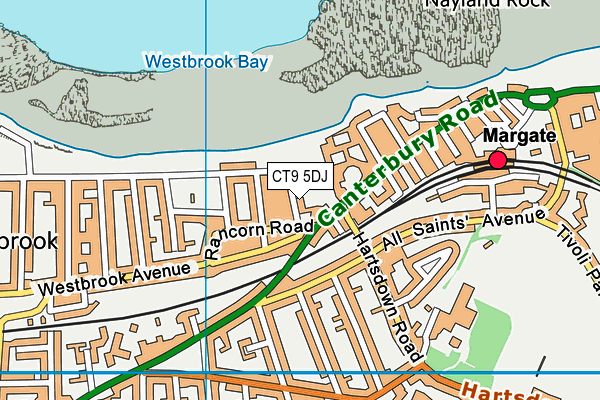 CT9 5DJ map - OS VectorMap District (Ordnance Survey)