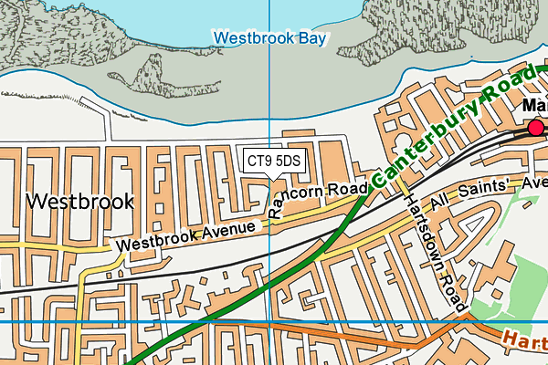Westbrook Games Centre map (CT9 5DS) - OS VectorMap District (Ordnance Survey)
