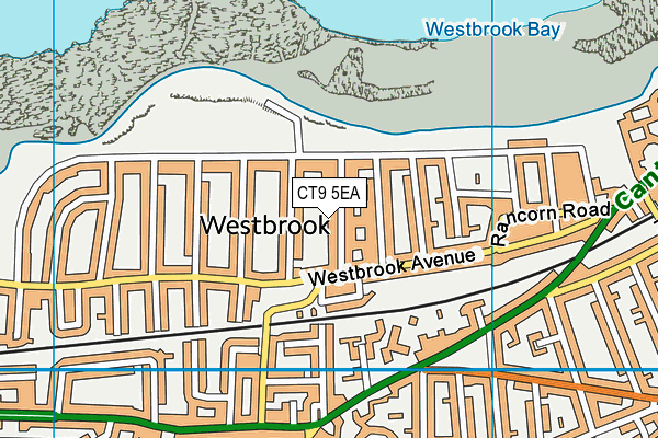 CT9 5EA map - OS VectorMap District (Ordnance Survey)
